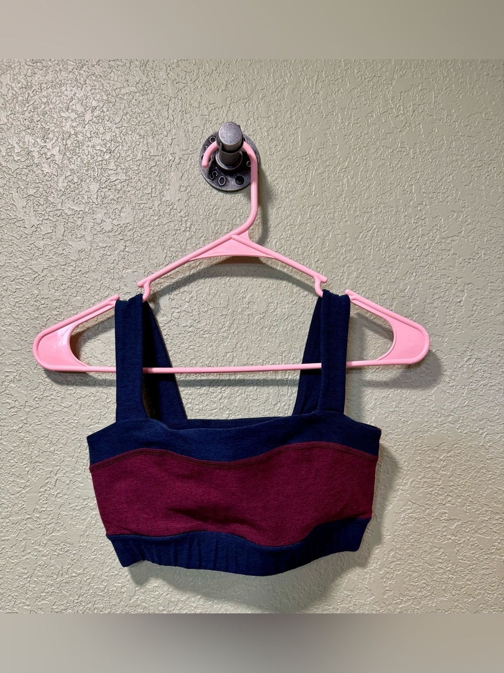Beyond Yoga Burgundy and Navy Sports Bra XS